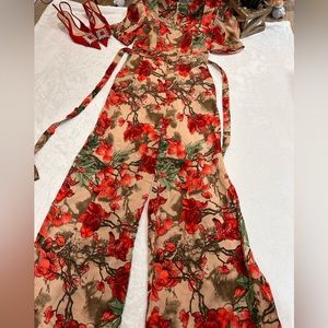 Wideleg Jumpsuit Floral